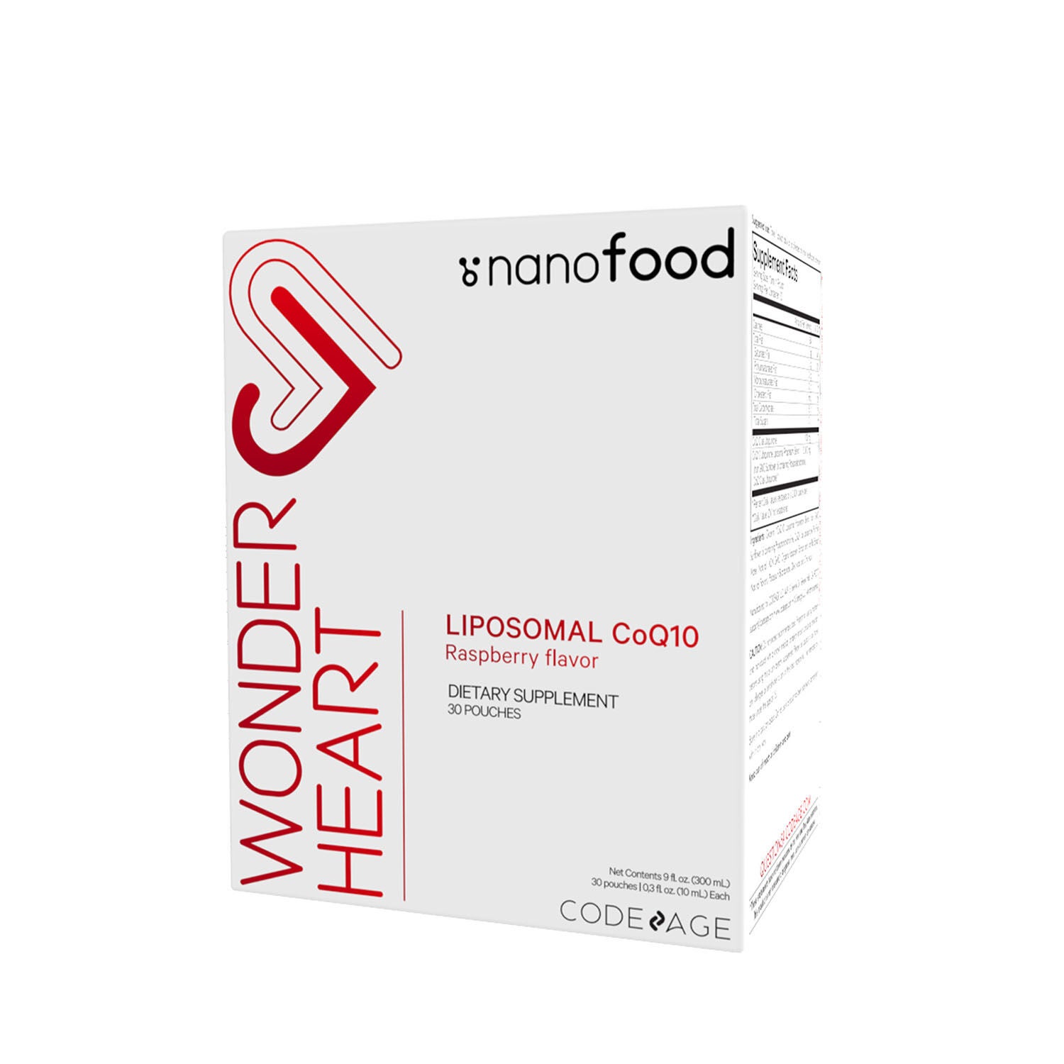 Nanofood Wonder Heart - Liposomal CoQ10 Liquid Supplement - 0.3 oz. (30 Servings)
